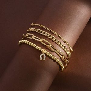 14K Gold Bracelet Link Miami